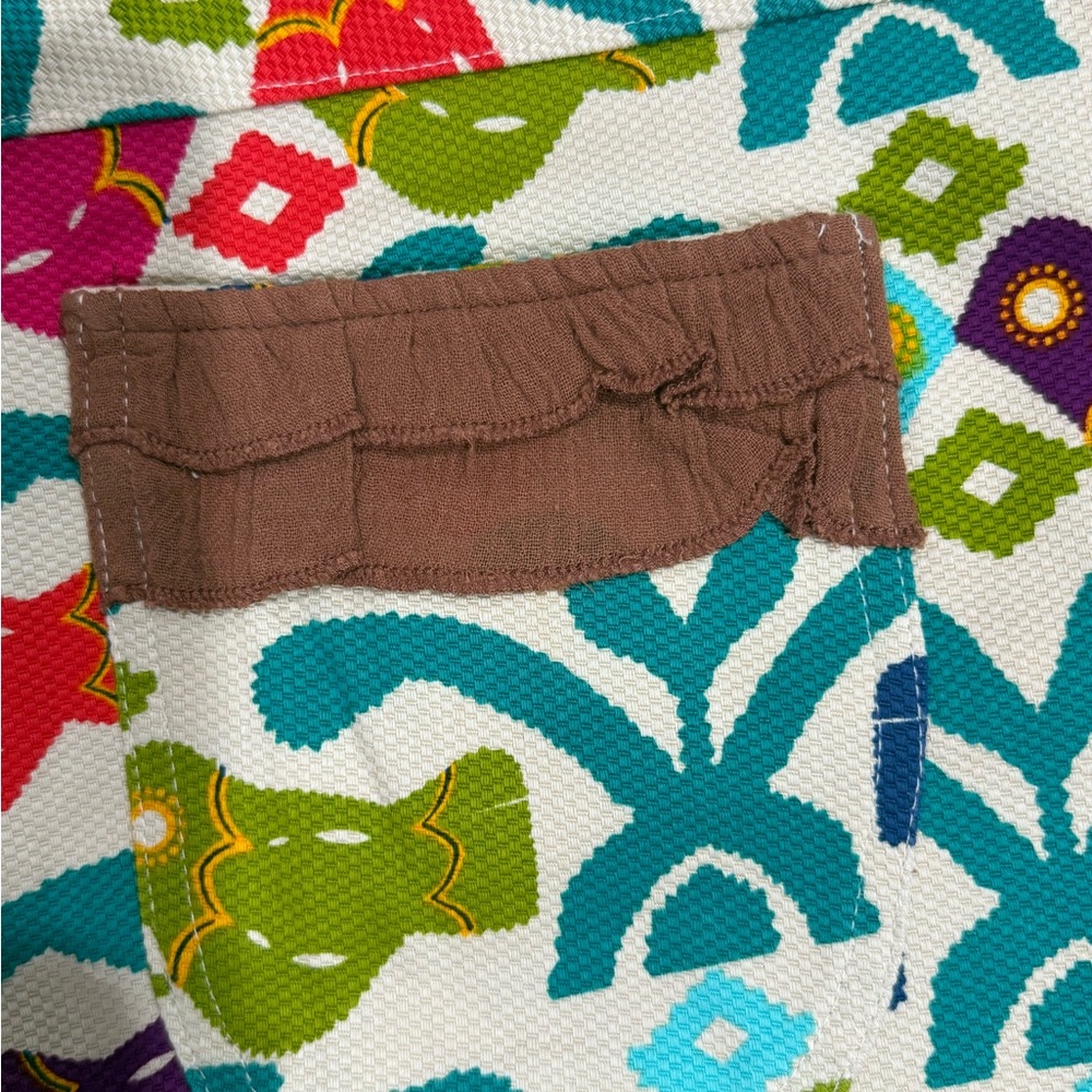 Judith March Aztec Bird print shorts women’s large NWT - Picture 6 of 7